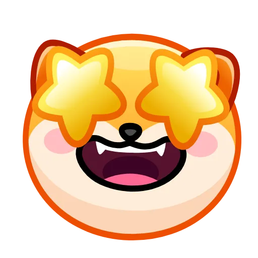 Стикер 30 Shiba Inu Emoji