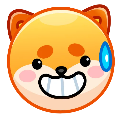 Стикер 9 Shiba Inu Emoji