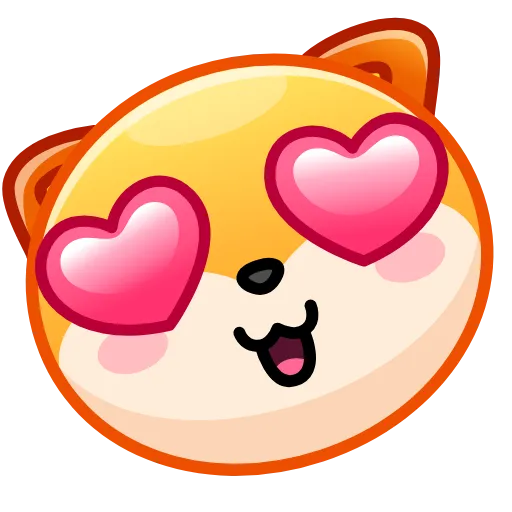 Стикер 2 Shiba Inu Emoji