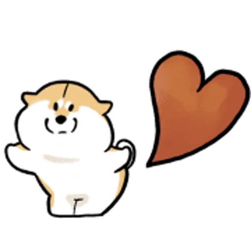 ❤️ Стикер «Shiba Inu» для Telegram