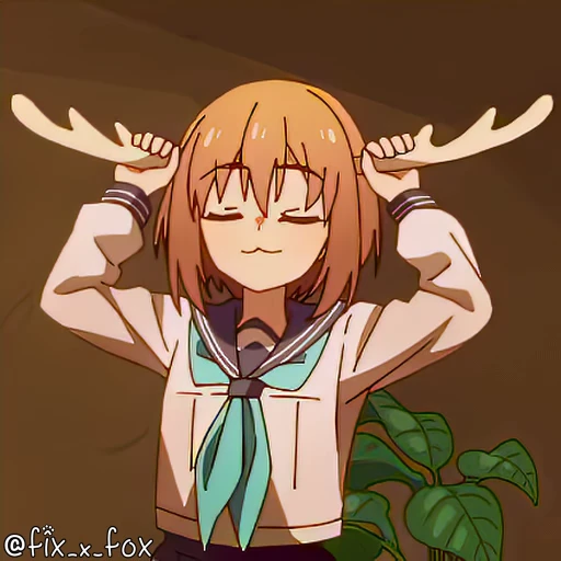 🥰 Стикер «Shikanoko p2» для Telegram
