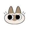 Стикер 2 Siamese Cat Lil