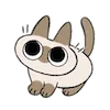 Стикер 11 Siamese Cat Lil