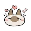 Стикер 8 Siamese Cat Lil