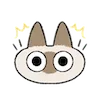 Стикер 48 Siamese Cat Lil