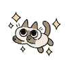 Стикер 59 Siamese Cat Lil