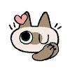 Стикер 30 Siamese Cat Lil