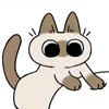 Стикер 8 Siamese Cat Live