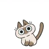 Стикер 2 Siamese Cat Live