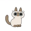 Стикер 23 Siamese Cat Live