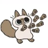 Стикер 5 Siamese Cat Live
