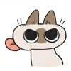 Стикер 7 Siamese Cat Live