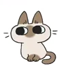 Стикер 10 Siamese Cat Live