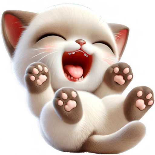 🤣 Стикер «Сиамский котик» для Telegram