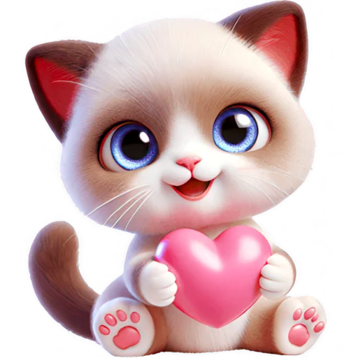 🫶 Стикер «Сиамский котик» для Telegram