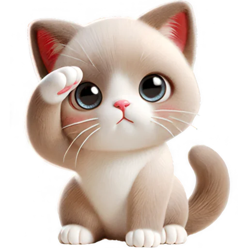🫡 Стикер «Сиамский котик» для Telegram