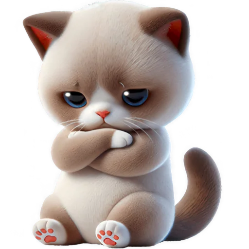 😞 Стикер «Сиамский котик» для Telegram