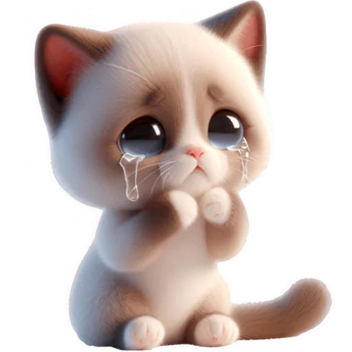 🥺 Стикер «Сиамский котик» для Telegram