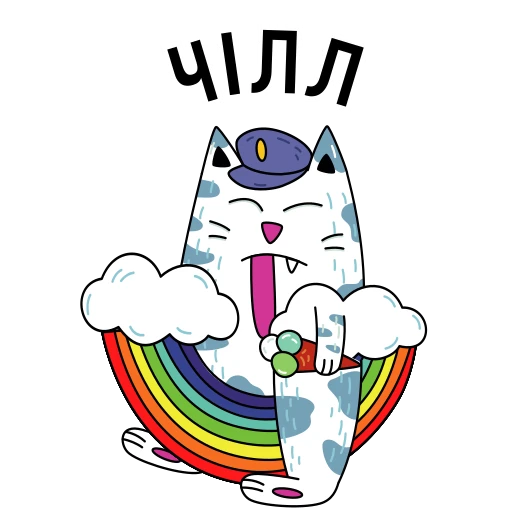🌈 Стикер «Котики «Сільпо Silpo Spring Cats» для Telegram