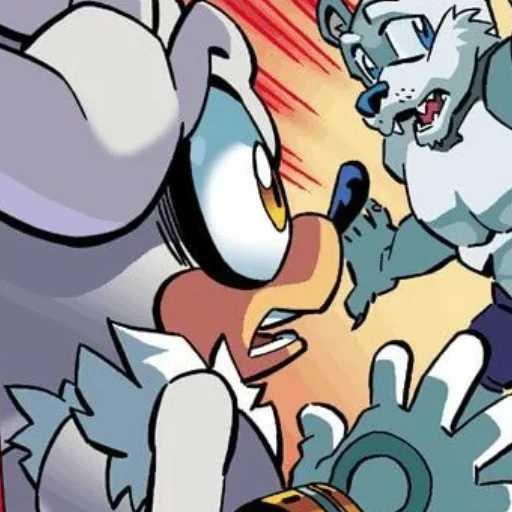 ☹️ Стикер «Silver the hedgehog Еж Сильвер» для Telegram