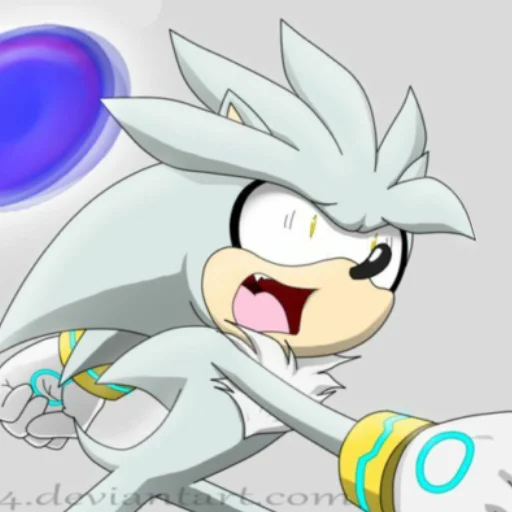 😱 Стикер «Silver the hedgehog Еж Сильвер» для Telegram