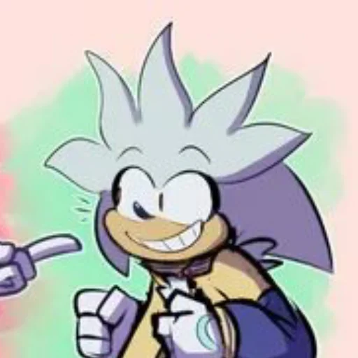 😁 Стикер «Silver the hedgehog Еж Сильвер» для Telegram