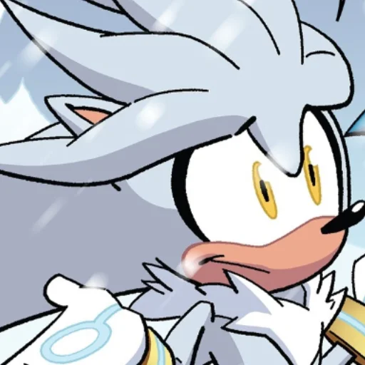 🤷 Стикер «Silver the hedgehog Еж Сильвер» для Telegram
