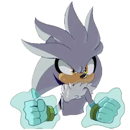 😡 Стикер «Silver the hedgehog Еж Сильвер» для Telegram