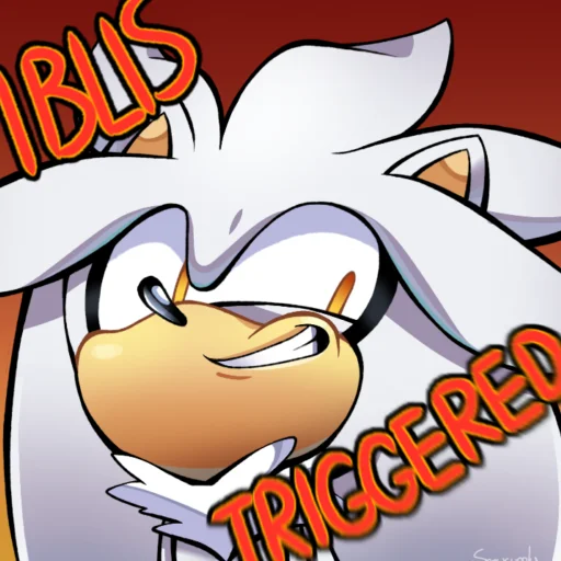 😬 Стикер «Silver the hedgehog Еж Сильвер» для Telegram