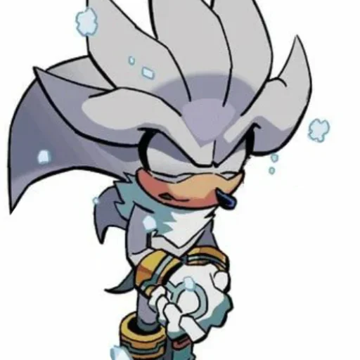 😔 Стикер «Silver the hedgehog Еж Сильвер» для Telegram