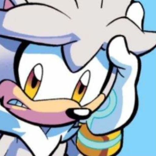😬 Стикер «Silver the hedgehog Еж Сильвер» для Telegram