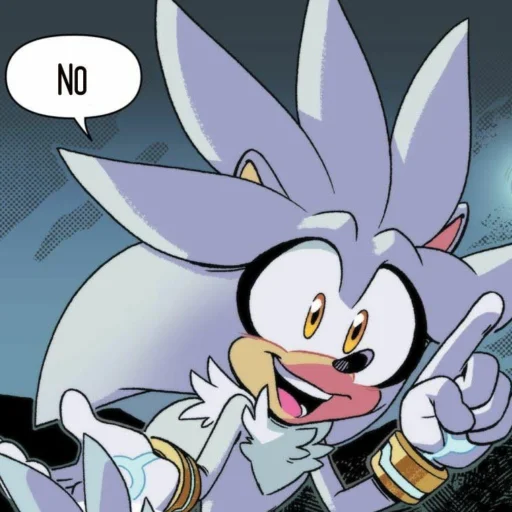 😁 Стикер «Silver the hedgehog Еж Сильвер» для Telegram