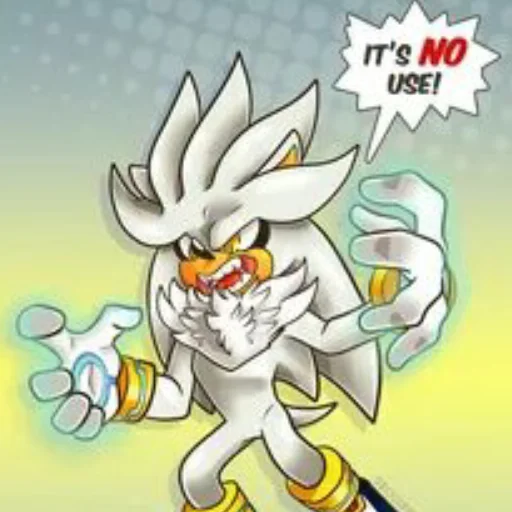 😡 Стикер «Silver the hedgehog Еж Сильвер» для Telegram