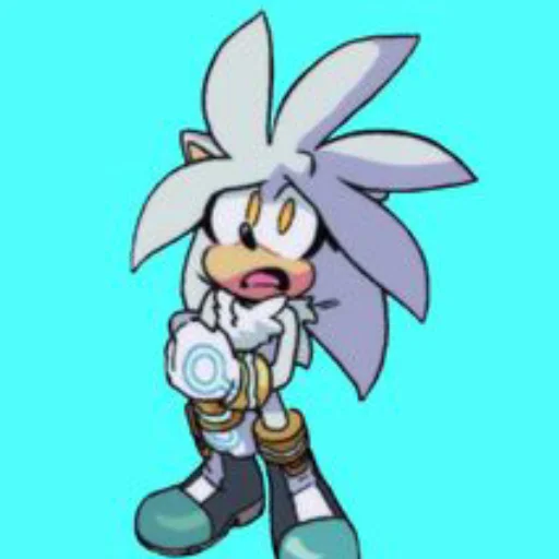 ☹️ Стикер «Silver the hedgehog Еж Сильвер» для Telegram