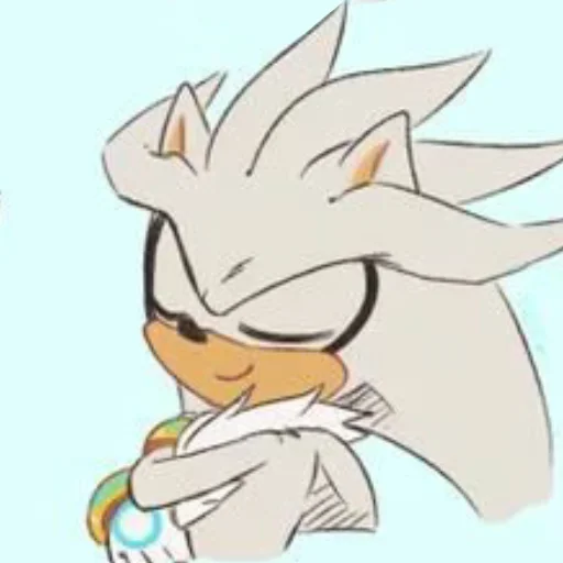 😌 Стикер «Silver the hedgehog Еж Сильвер» для Telegram