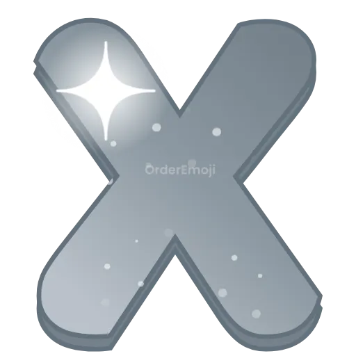 ☑️ Эмодзи «Серебряные анимированные буквы, русские и английские» для Telegram