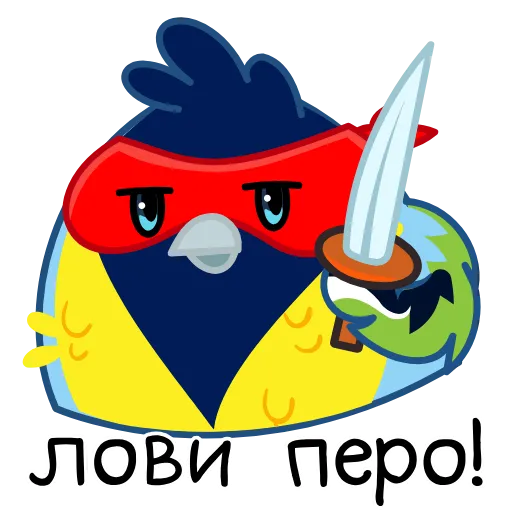 Стикер 16 Анимированный набор эмоджи с птичкой Синичкой