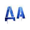 Стикер 57 Шрифт Штамп