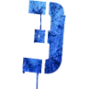 Стикер 32 Шрифт Штамп