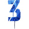 Стикер 37 Шрифт Штамп