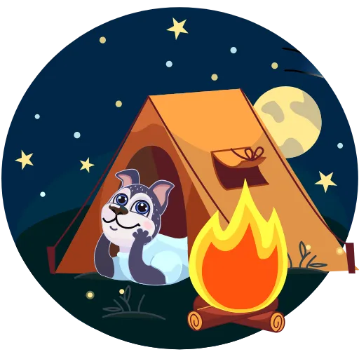 🌃 Эмодзи «Пёсик Сири» для Telegram