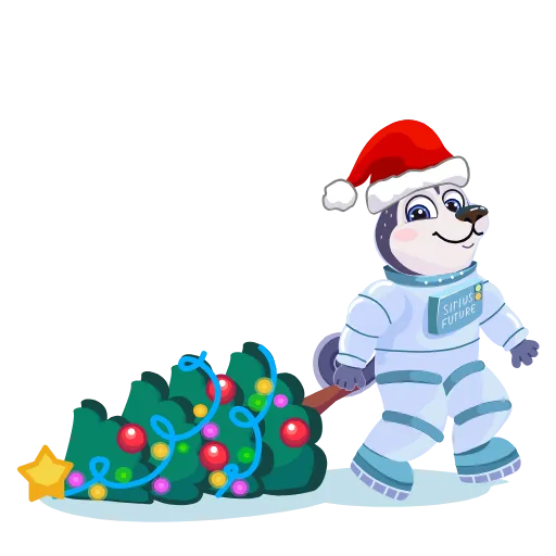 🎄 Эмодзи «Пёсик Сири» для Telegram