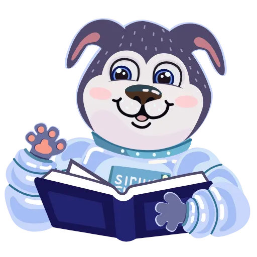 📖 Эмодзи «Пёсик Сири» для Telegram