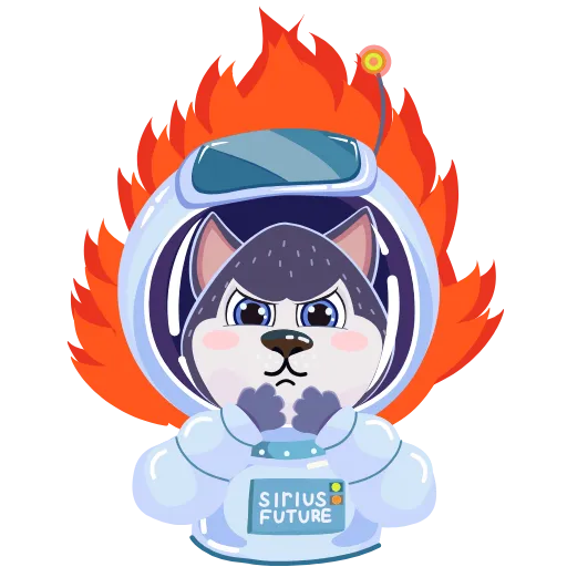 😤 Эмодзи «Пёсик Сири» для Telegram