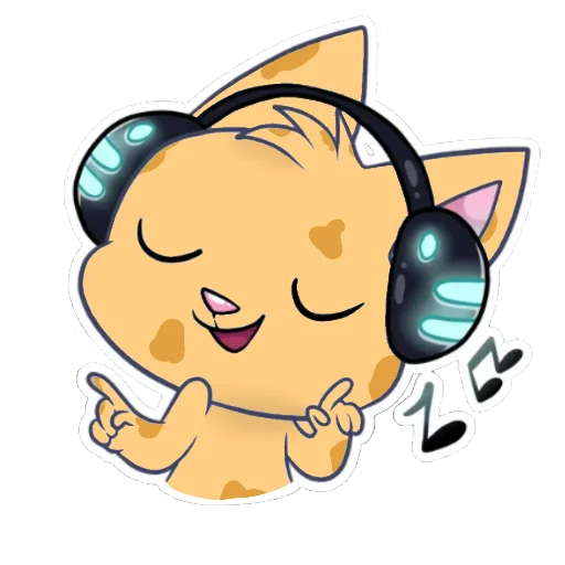 🎶 Стикер «Ⳑυⲛⲛ - перерисовка ванильки в другом цветокоре» для Telegram