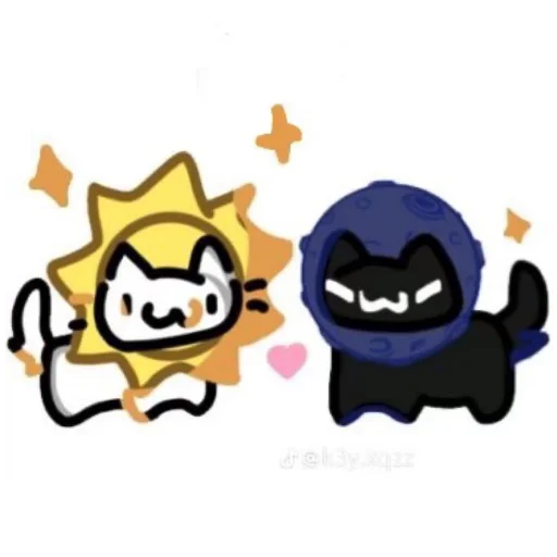 ❤ Стикер «Лунька» для Telegram