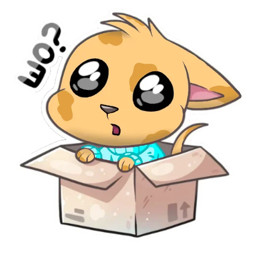 🥺 Стикер «Ⳑυⲛⲛ - перерисовка ванильки в другом цветокоре» для Telegram