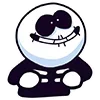 Стикер 4 Скелетик