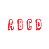 Стикер 32 3D Sketch alphabet