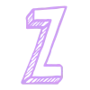 Стикер 26 3D Sketch alphabet